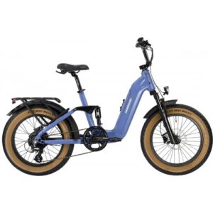 Lombardo Cassia Agevole E-Bike 20" Blue Voga White Glossy